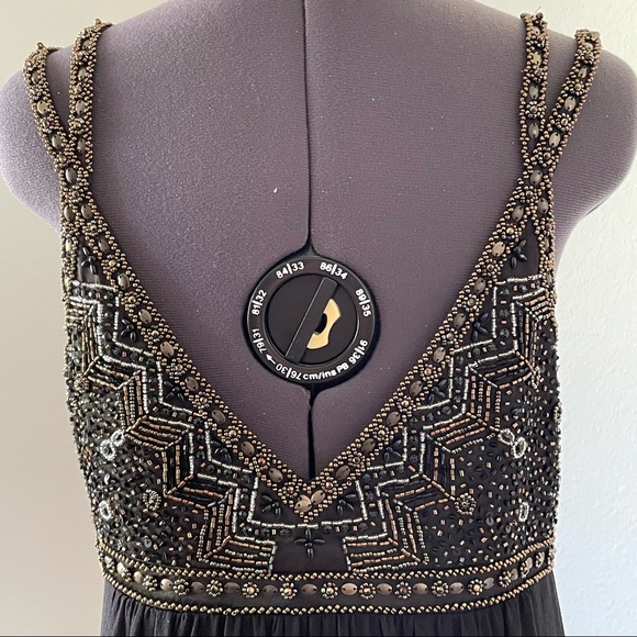 Sue Wong Nocturne Silk Beaded Cocktail Dress - Picture 8 of 15